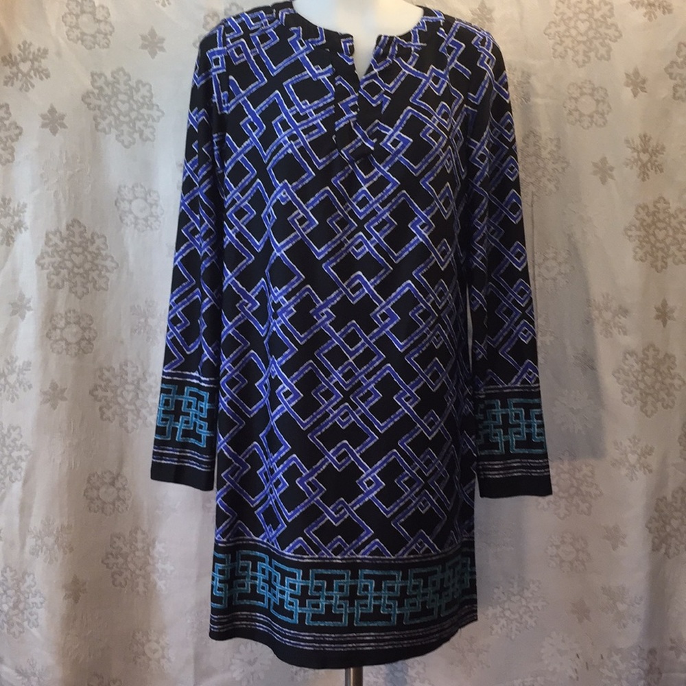 Per Seption Concept Medium Long tunic top blu/blk
